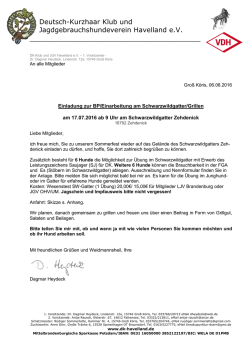 die Vorsitzende - DK-Klub und JGV Havelland eV