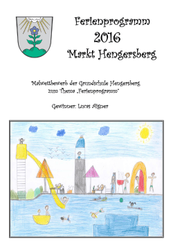 Ferienprogramm Markt Hengersberg