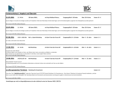 Informationen in der Termin&uuml;bersicht