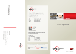 Gr&uuml;ndungsseminar - Unsere Events