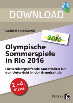 Olympische Sommerspiele in Rio 2016