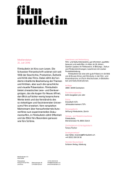 Mediadatenblatt und Preise 2016 PDF