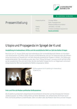 Pressemitteilung - Universität Bayreuth