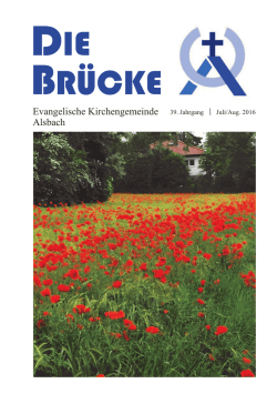 Juli/August 2016 - Ev. Kirchengemeinde Alsbach