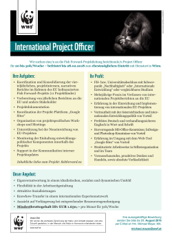 International Project Officer
