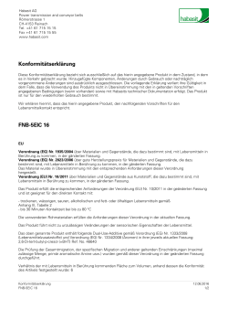 Konformitätserklärung FNB-5EIC 16