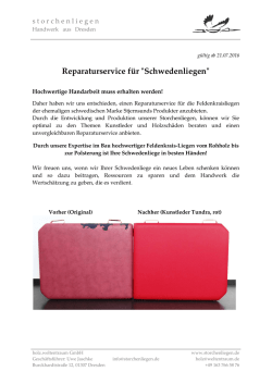 Infoheft - STORCHENLIEGEN
