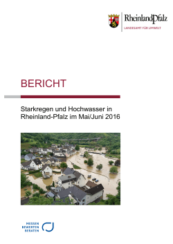 BERICHT - Hochwassermeldedienst