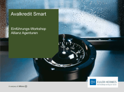 Avalkredit Smart – Einführungs-Workshop Allianz