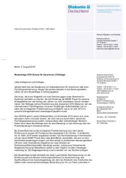 Hinweise der Diakonie zur Musterklage