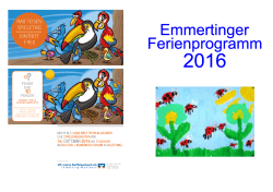 Revision Ferienprogramm 2016