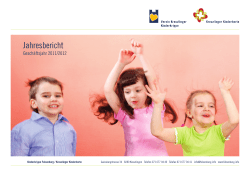 Jahresbericht - Kinderkrippe Felsenburg