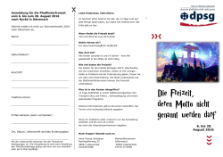 Anmeldung zum Selbstausdrucken - DPSG St. Medardus Lüdenscheid
