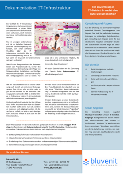 Dokumentation IT-Infrastruktur - bluvenit IT