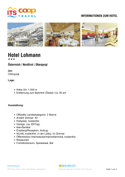 Hotel Lohmann - ITS Coop Travel
