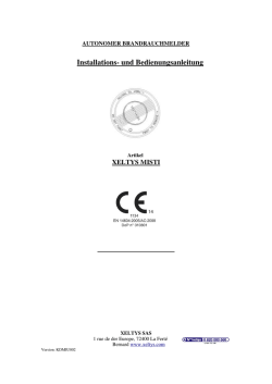 Installations- und Bedienungsanleitung