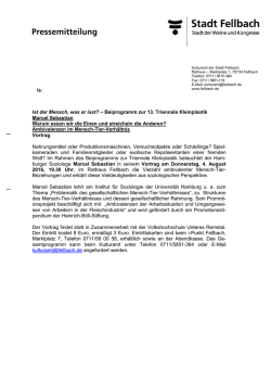 Ist der Mensch, was er isst? &ndash; Beiprogramm zur 13. Triennale