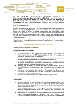 Drei der bedeutendsten Kulturinstitutionen Deutschlands arbeiten in