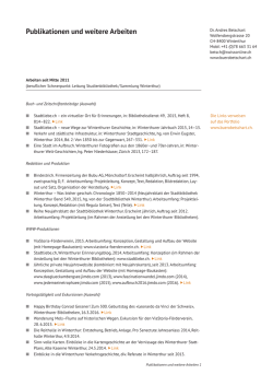 Liste aller Arbeiten