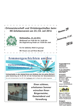 KW 29/2016 - Gemeinde Forst