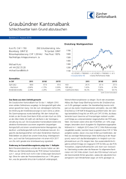 neuste ZKB-Titelstudie - Graubündner Kantonalbank.