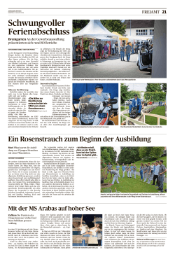 Artikel aus der Aargauer Zeitung vom 08. August 2016