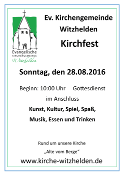 Kirchfest - KoT Witzhelden
