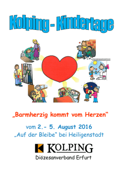 Einladung  - Kolpingwerk DV Erfurt