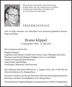 Bruno Köppel - Der Rheintaler