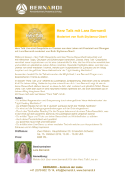 Herz Talk mit Lara Bernardi