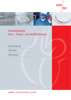Herstellung Vertrieb Beratung Produktkatalog Herz-, Thorax