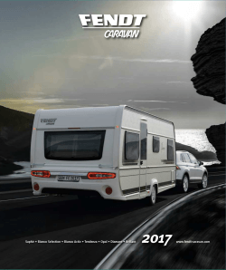 Gesamtkatalog Caravans 2017 - Fendt