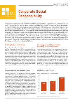 kompakt - Corporate Social Responsibility (CSR)