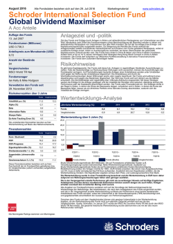 Juli 2016 Monatliches Factsheet