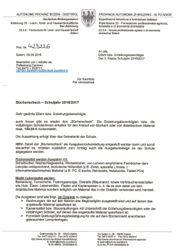 Bücherscheck - Fachschule für Land