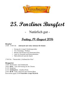 25. Penzliner Burgfest