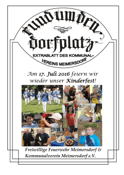 Liebe Meimersdorferinnen und Meimersdorfer