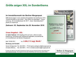 Gr&ouml;&szlig;e zeigen XXL im Sonderthema
