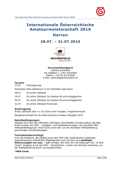 Internationale &Ouml;sterreichische Amateurmeisterschaft 2016