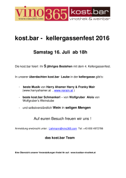 kellergassenfest 2016