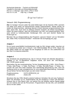D igitallabor - Fakultät für Informatik und Wirtschaftsinformatik