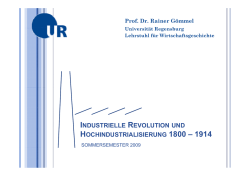 industrielle revolution und hochindustrialisierung 1800 &ndash; 1914