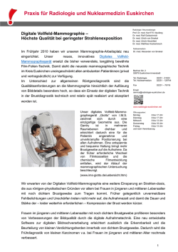 Digitale Vollfeld-Mammographie