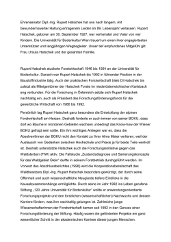Ehrensenator Dipl.-Ing. Rupert Hatschek 1927