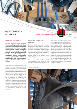 Muff Glockenjoch - Muff Kirchturmtechnik AG