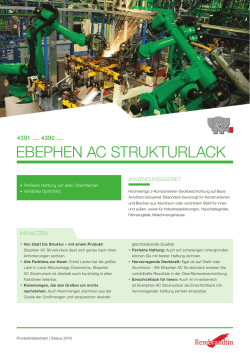 technische Merkblatt