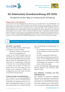 BayLDA DS-GVO - Das Bayerische Landesamt für