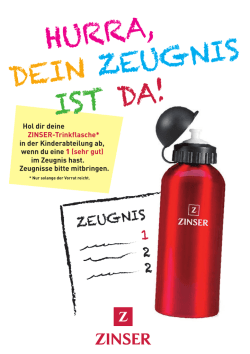 Hol dir deine ZINSER