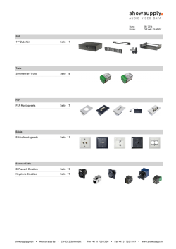 Preisliste - showsupply