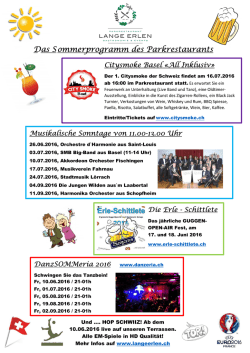 Link Sommerprogramm 2016 - Parkrestaurant Lange Erlen